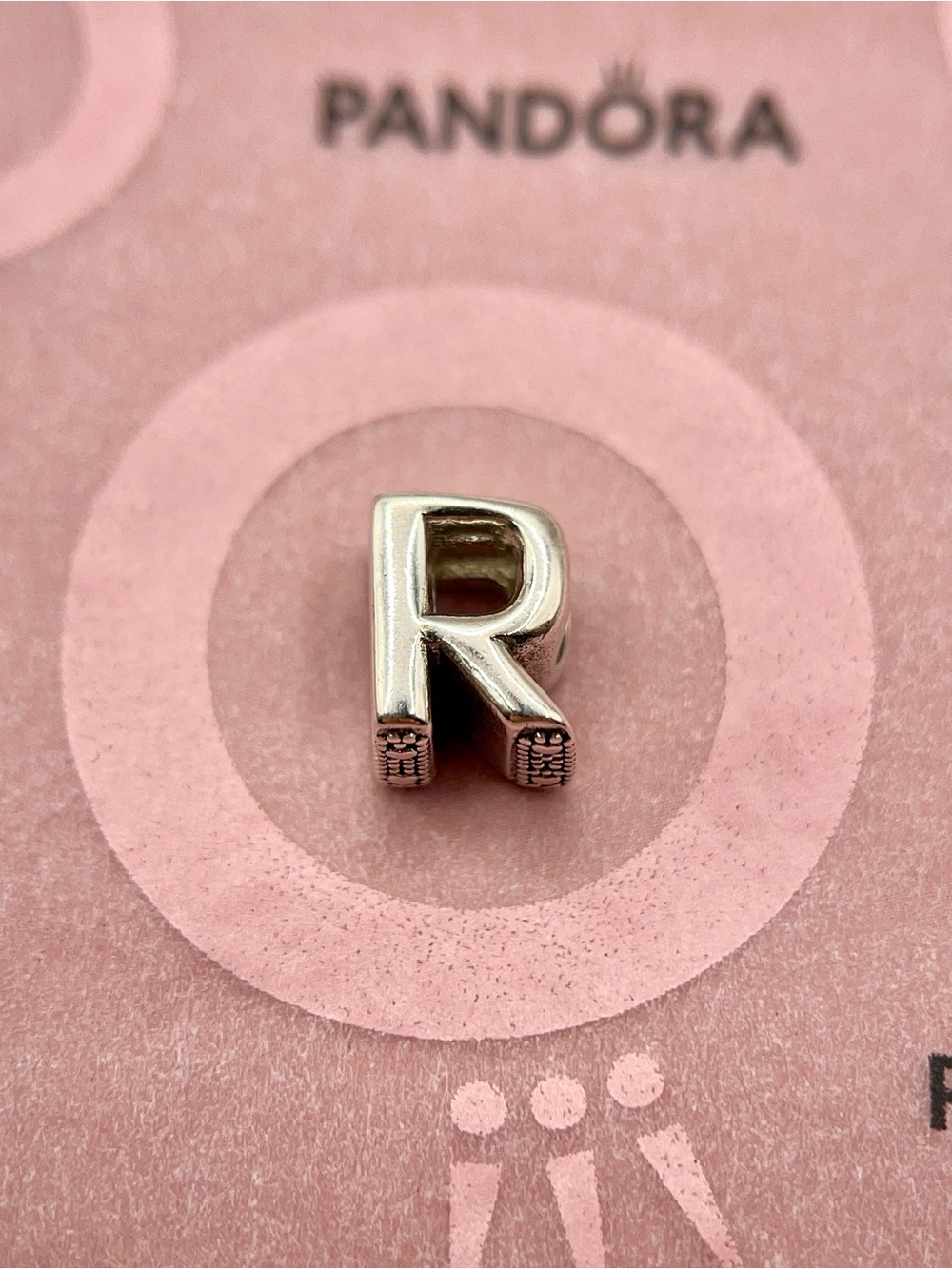 Pandora Sterling Silver Letter R Initial Alphabet Charm 797472 - Picture 2 of 6